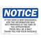 Signmission OSHA Sign, If You Have New Insurance & Information, 10in X 7in Rigid Plastic, 7" W, 10" L, Landscape OS-NS-P-710-L-13625 - alternate 1